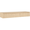 Mexen Rivel Badezimmer-Unterschrank 160 cm mit Arbeitsplatte, 1 Schublade, geriffelt, Eiche - 91A20-16023-1-BFC81