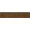 Mexen Rivel Badezimmerunterschrank 140 cm mit Platte, 1 Schublade, geriffelt, Nussbaum - 91A20-14023-1-BFC86