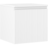 Mexen Rivel szafka łazienkowa podumywalkowa 50 cm z blatem, 1 szuflada, ryflowana , biała mat - 91A20-05047-1-BFC01