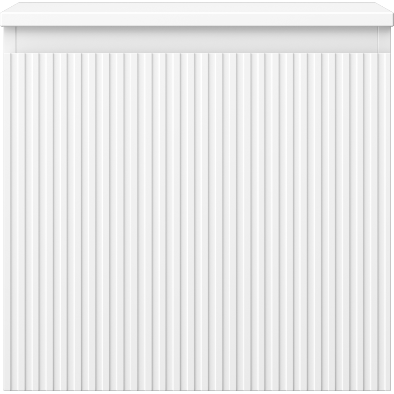 Mexen Rivel mobiletto da bagno sottolavabo 50 cm con piano, 1 cassetto, scanalato, bianco opaco - 91A20-05047-1-BFC01