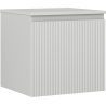 Mexen Rivel Badezimmer-Unterschrank 50 cm mit Arbeitsplatte, 1 Schublade, geriffelt, grau matt - 91A20-05047-1-BFC62