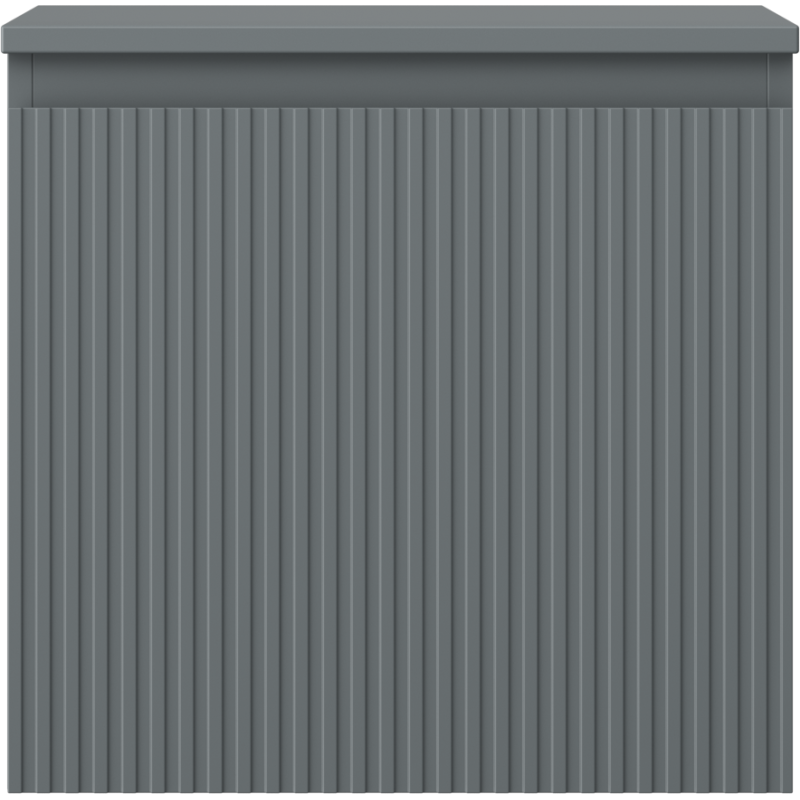 Mexen Rivel badkamerkast onder wastafel 50 cm met blad, 1 lade, gegroefd, grafiet mat - 91A20-05047-1-BFC66