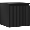 Mexen Rivel Badezimmerschrank 50 cm mit Arbeitsplatte, 1 Schublade, geriffelt, schwarz matt - 91A20-05047-1-BFC71