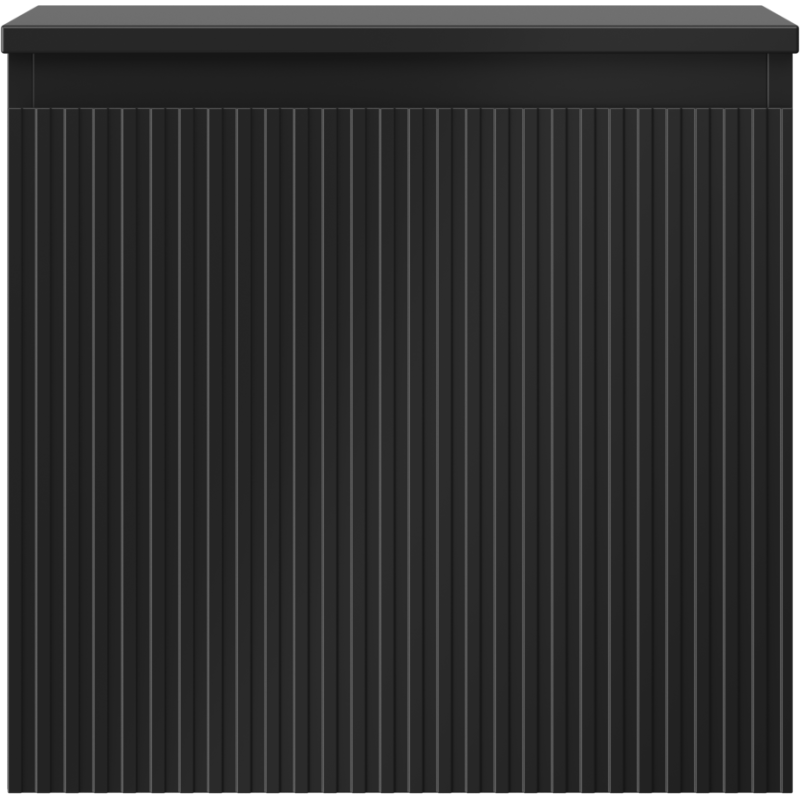 Mexen Rivel mobiletto da bagno sottolavabo 50 cm con piano, 1 cassetto, scanalato, nero opaco - 91A20-05047-1-BFC71