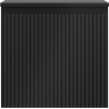 Mexen Rivel badkamerkastje onder wastafel 50 cm met blad, 1 lade, gegroefd, zwart mat - 91A20-05047-1-BFC71