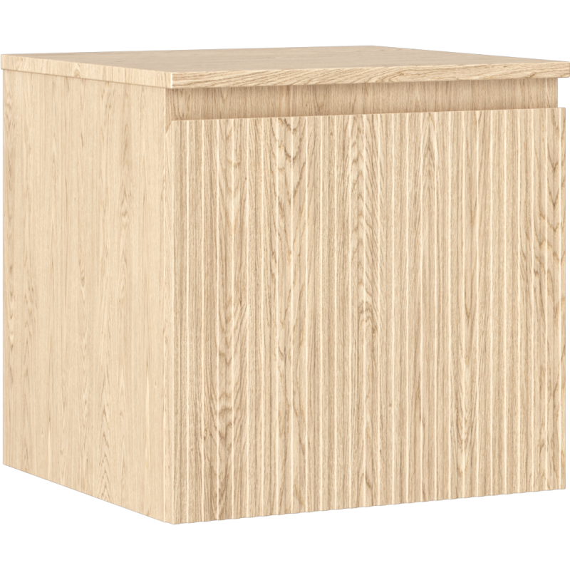 Mexen Rivel badkameronderkast 50 cm met blad, 1 lade, gegroefd, eik - 91A20-05047-1-BFC81