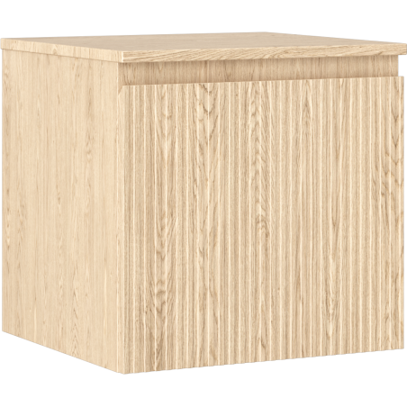 Mexen Rivel mobile bagno sottolavabo 50 cm con piano, 1 cassetto, scanalato, rovere - 91A20-05047-1-BFC81