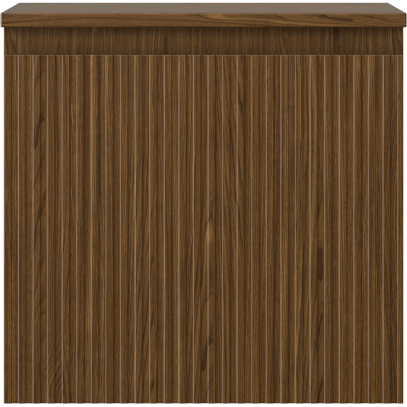 Mexen Rivel mueble de baño bajo lavabo 50 cm con encimera, 1 cajón, ranurado, nogal - 91A20-05047-1-BFC86