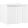 Mexen Rivel szafka łazienkowa podumywalkowa 60 cm z blatem, 1 szuflada, ryflowana , biała mat - 91A20-06047-1-BFC01