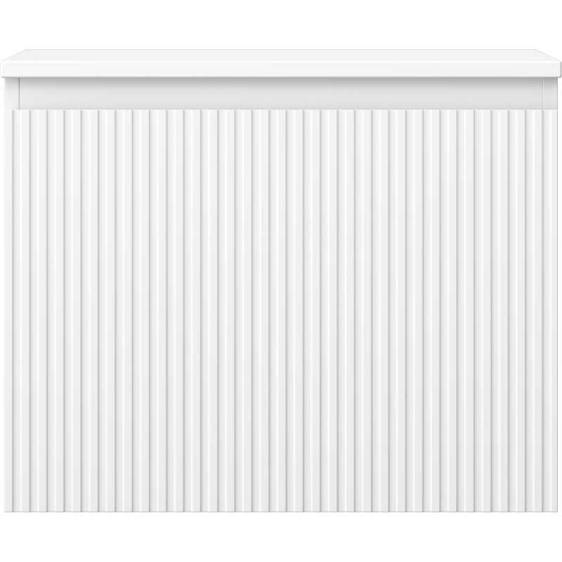 Mexen Rivel Badezimmerschrank für Waschbecken 60 cm mit Arbeitsplatte, 1 Schublade, geriffelt, weiß matt - 91A20-06047-1-BFC01