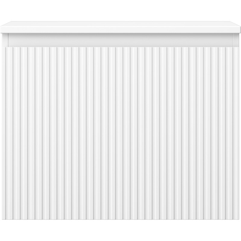 Mexen Rivel badkamerkast onder wastafel 60 cm met blad, 1 lade, gegroefd, mat wit - 91A20-06047-1-BFC01
