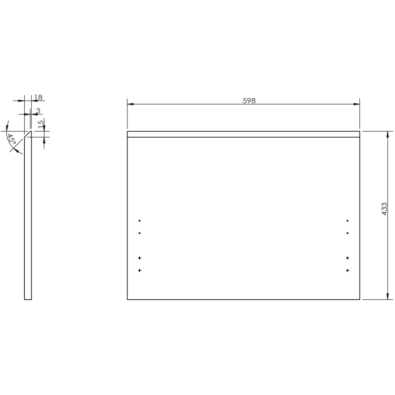 Mexen Rivel armário de casa de banho sob lavatório de 60 cm com tampo, 1 gaveta, canelado, branco mate - 91A20-06047-1-BFC01