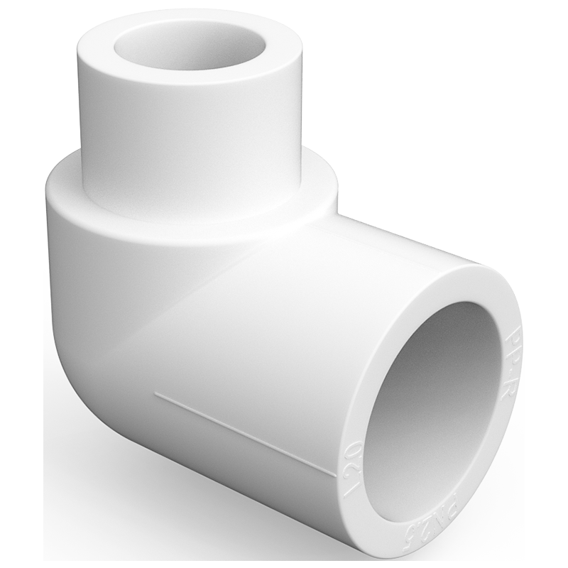 Mexen PPR Bogen Winkel 90° verschweißt für PPR Rohre 25 x 25, PN25 - W97335-2525-00