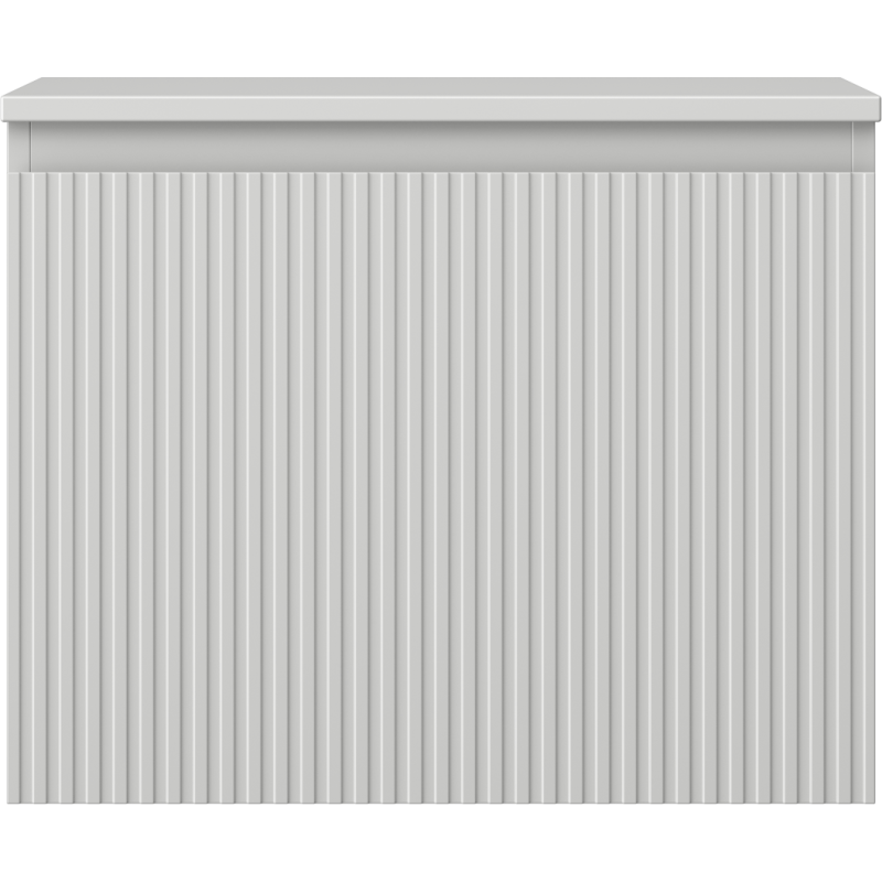 Mexen Rivel armario de baño con mueble bajo lavabo de 60 cm con encimera, 1 cajón, estriado, gris mate - 91A20-06047-1-BFC62