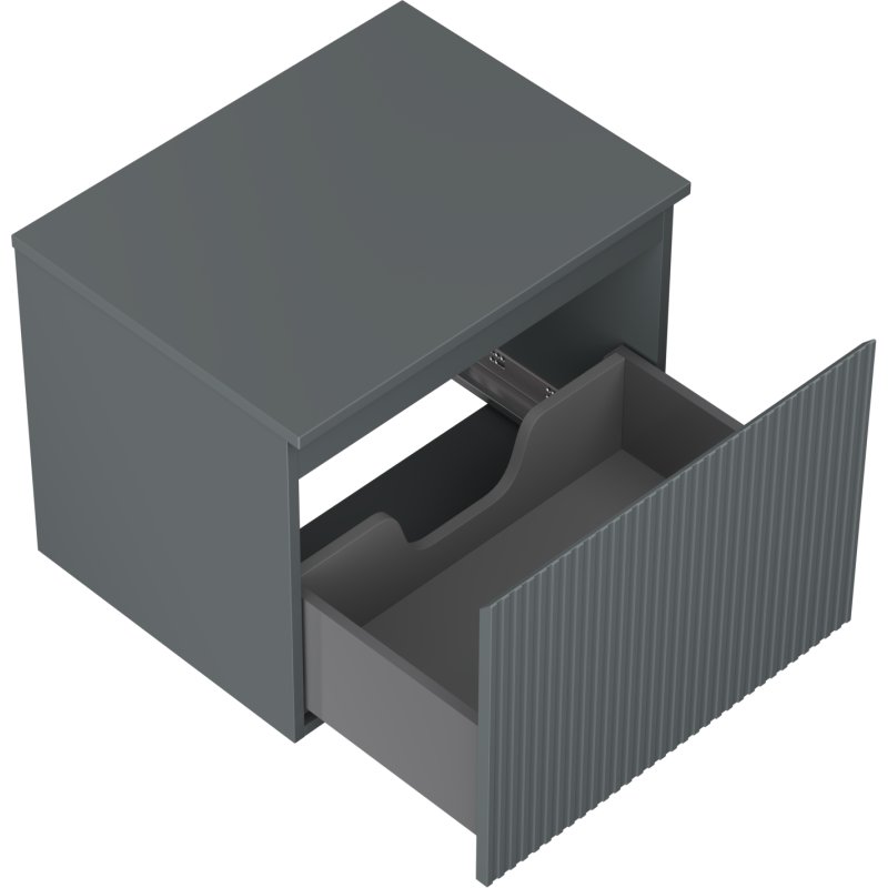 Mexen Rivel Buedzëmmerënn ënnerdaach vun 60 cm mat Blat, 1 Schëller, rifflen, grafit matte - 91A20-06047-1-BFC66