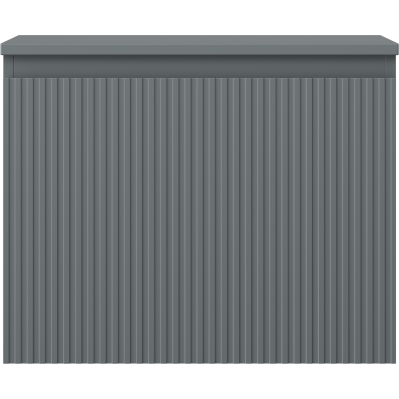 Mexen Rivel Badezimmer-Unterschrank 60 cm mit Arbeitsplatte, 1 Schublade, geriffelt, Grafit matt - 91A20-06047-1-BFC66