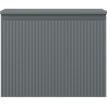 Mexen Rivel bathroom cabinet for washbasin 60 cm with countertop, 1 drawer, grooved, matte graphite - 91A20-06047-1-BFC66