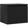 Mexen Rivel Badezimmer-Unterschrank 60 cm mit Arbeitsplatte, 1 Schublade, geriffelt, schwarz matt - 91A20-06047-1-BFC71