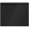 Mexen Rivel badkamerkast onder wastafel 60 cm met blad, 1 lade, geribbeld, zwart mat - 91A20-06047-1-BFC71