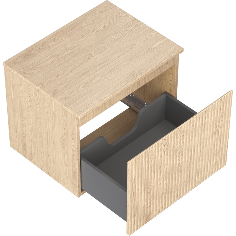 Mexen Rivel vannitoakapp aluskapp 60 cm lauaga, 1 sahtel, sooneline, tamm - 91A20-06047-1-BFC81