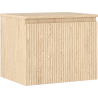 Mexen Rivel badkamermeubel onder wastafel 60 cm met blad, 1 lade, gefreesd, eik - 91A20-06047-1-BFC81