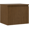 Mexen Rivel badkamerkast onder de wastafel 60 cm met blad, 1 lade, geribd, noten - 91A20-06047-1-BFC86