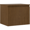 Mexen Rivel szafka łazienkowa podumywalkowa 60 cm z blatem, 1 szuflada, ryflowana , orzech - 91A20-06047-1-BFC86