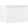 Mexen Rivel Badezimmerunterschrank 70 cm mit Arbeitsplatte, 1 Schublade, geriffelt, weiß matt - 91A20-07047-1-BFC01
