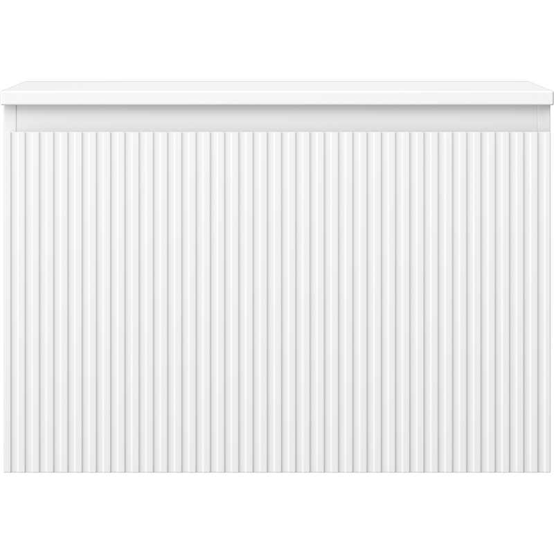 Mexen Rivel armario de baño bajo lavabo de 70 cm con tablero, 1 cajón, ranurado, blanco mate - 91A20-07047-1-BFC01