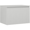 Mexen Rivel Badezimmerschrank 70 cm mit Arbeitsplatte, 1 Schublade, geriffelt, graumatt - 91A20-07047-1-BFC62