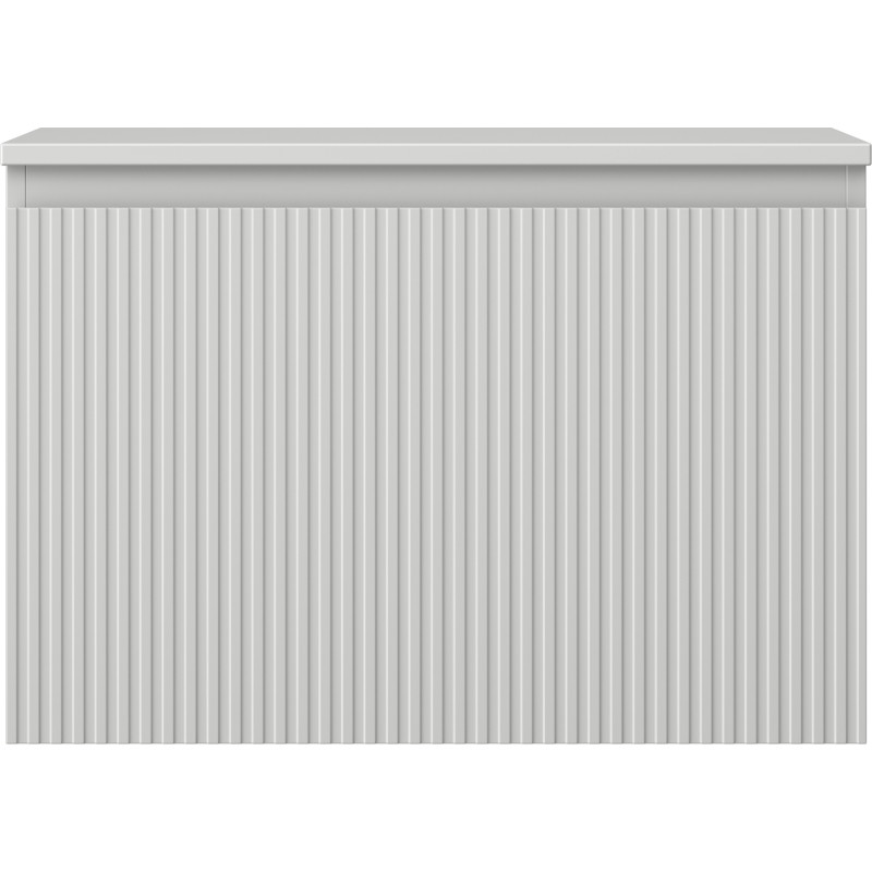 Mexen Rivel armario de baño bajo lavabo de 70 cm con encimera, 1 cajón, acanalado, gris mate - 91A20-07047-1-BFC62
