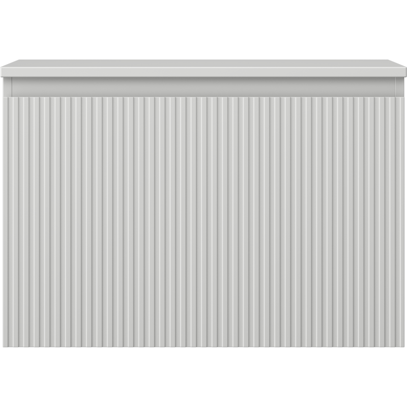 Mexen Rivel mueble de baño bajo lavabo 70 cm con encimera, 1 cajón, ranurado, gris mate - 91A20-07047-1-BFC62