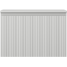Mexen Rivel badkamerkastje onder wastafel 70 cm met blad, 1 lade, gegroefd, grijs mat - 91A20-07047-1-BFC62