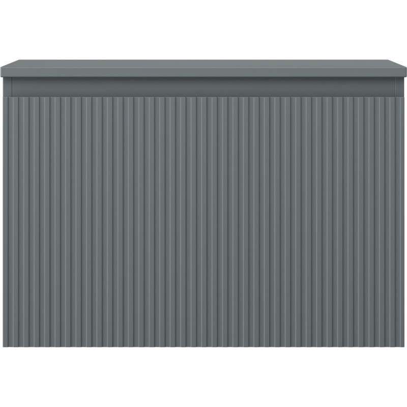 Mexen Rivel armadietto del bagno base per il lavabo 70 cm con piano, 1 cassetto, scanalato, grafite opaco - 91A20-07047-1-BFC66
