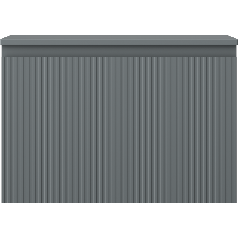 Mexen Rivel armario de baño de 70 cm con encimera, 1 cajón, acanalado, grafito mate - 91A20-07047-1-BFC66