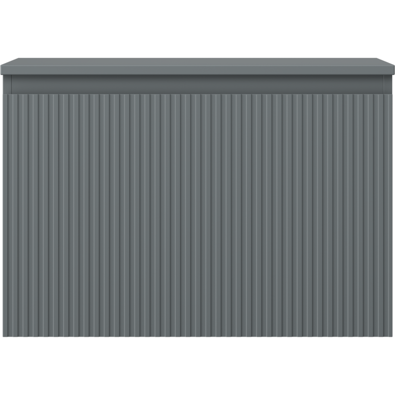 Mexen Rivel meuble de salle de bain sous lavabo 70 cm avec plateau, 1 tiroir, rainuré, graphite mat - 91A20-07047-1-BFC66