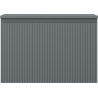 Mexen Rivel badkamerkastje onderkast 70 cm met blad, 1 lade, geribbeld, mat grafiet - 91A20-07047-1-BFC66