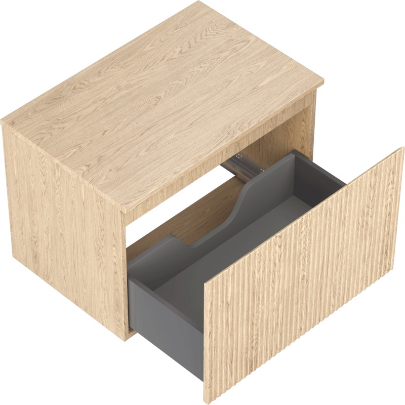 Mexen Rivel vannitoakapp kraanikausi alla 70 cm lauaga, 1 sahtel, sooneline, tamm - 91A20-07047-1-BFC81