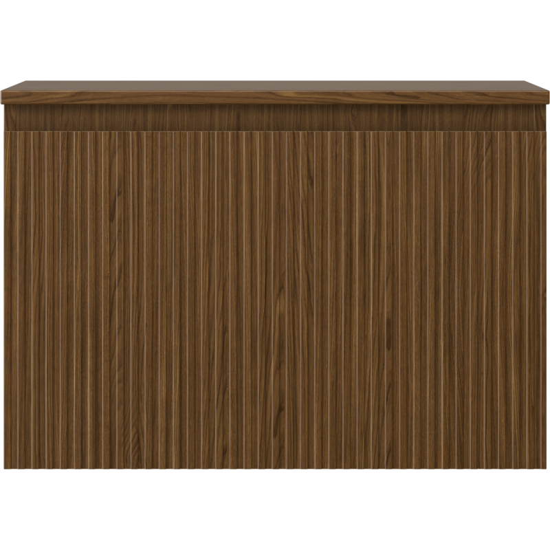 Mexen Rivel mobile bagno sottolavabo 70 cm con piano, 1 cassetto, scanalato, noce - 91A20-07047-1-BFC86