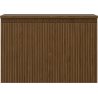 Mexen Rivel badkamerkastje onder wastafel 70 cm met blad, 1 lade, gegroefd, walnoot - 91A20-07047-1-BFC86
