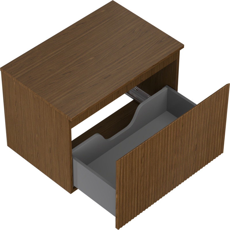 Mexen Rivel vannitoa kapp valamualune 70 cm lauaga, 1 sahtel, sooneline, pähkel - 91A20-07047-1-BFC86