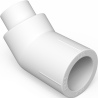 Mexen PPR elleboog 45° gelast voor PPR buizen 25 x 25, PN25 - W97336-2525-00