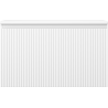 Mexen Rivel Badezimmer-Unterschrank 80 cm mit Arbeitsplatte, 1 Schublade, geriffelt, weiß matt - 91A20-08047-1-BFC01