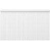 Mexen Rivel badkamerkastje onder wastafel 80 cm met blad, 1 lade, groefvormig, wit mat - 91A20-08047-1-BFC01