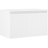 Mexen Rivel badkamerkastje onder wastafel 80 cm met blad, 1 lade, groefvormig, wit mat - 91A20-08047-1-BFC01