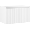 Mexen Rivel szafka łazienkowa podumywalkowa 80 cm z blatem, 1 szuflada, ryflowana , biała mat - 91A20-08047-1-BFC01