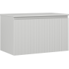 Mexen Rivel badkamerkast onder de gootsteen 80 cm met blad, 1 lade, gegroefd, grijs mat - 91A20-08047-1-BFC62