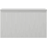 Mexen Rivel Badezimmerschrank für Waschtisch 80 cm mit Arbeitsplatte, 1 Schublade, gerillt, grau matt - 91A20-08047-1-BFC62