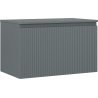 Mexen Rivel Badschrank für Waschbecken 80 cm mit Arbeitsplatte, 1 Schublade, geriffelt, matt Graphit - 91A20-08047-1-BFC66