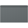 Mexen Rivel Badschrank für Waschbecken 80 cm mit Arbeitsplatte, 1 Schublade, geriffelt, matt Graphit - 91A20-08047-1-BFC66
